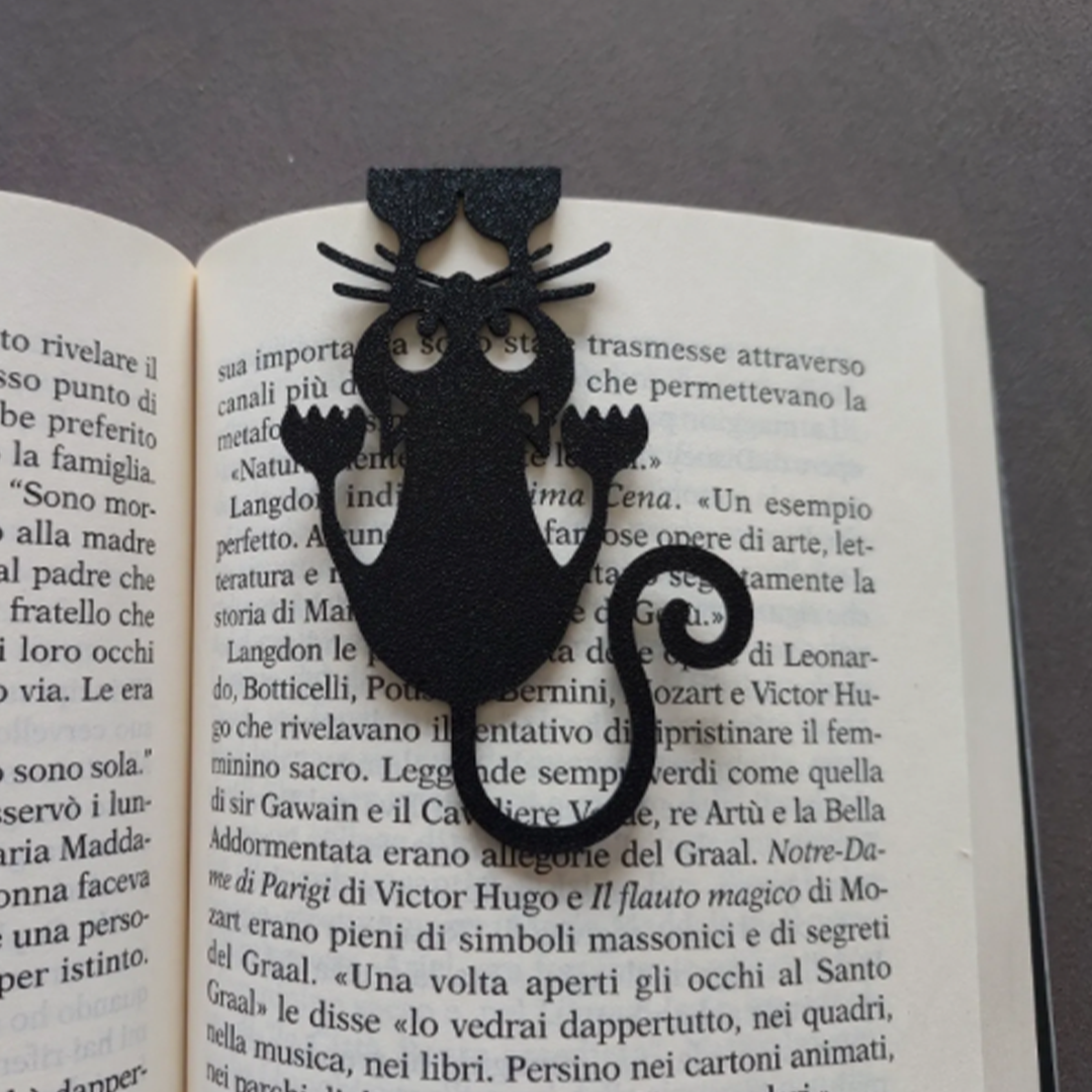 Cat Shaped Bookmark for Book Lovers