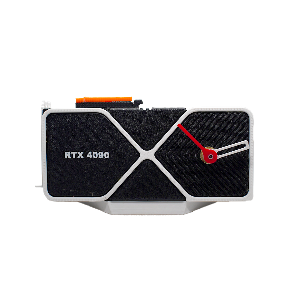 RTX 4090 Graphics Card Inspired Mini Clock