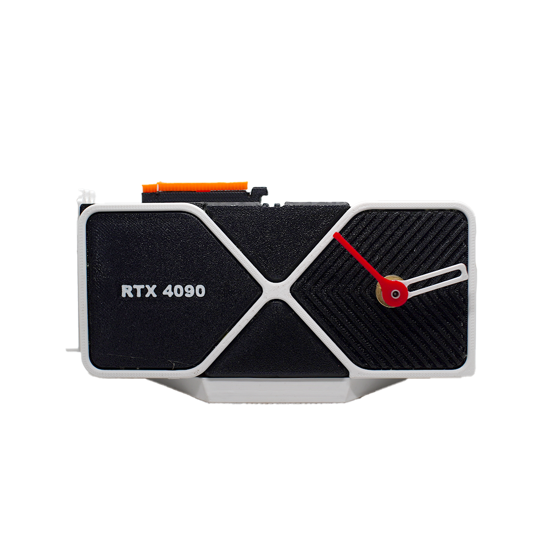 RTX 4090 Graphics Card Inspired Mini Clock