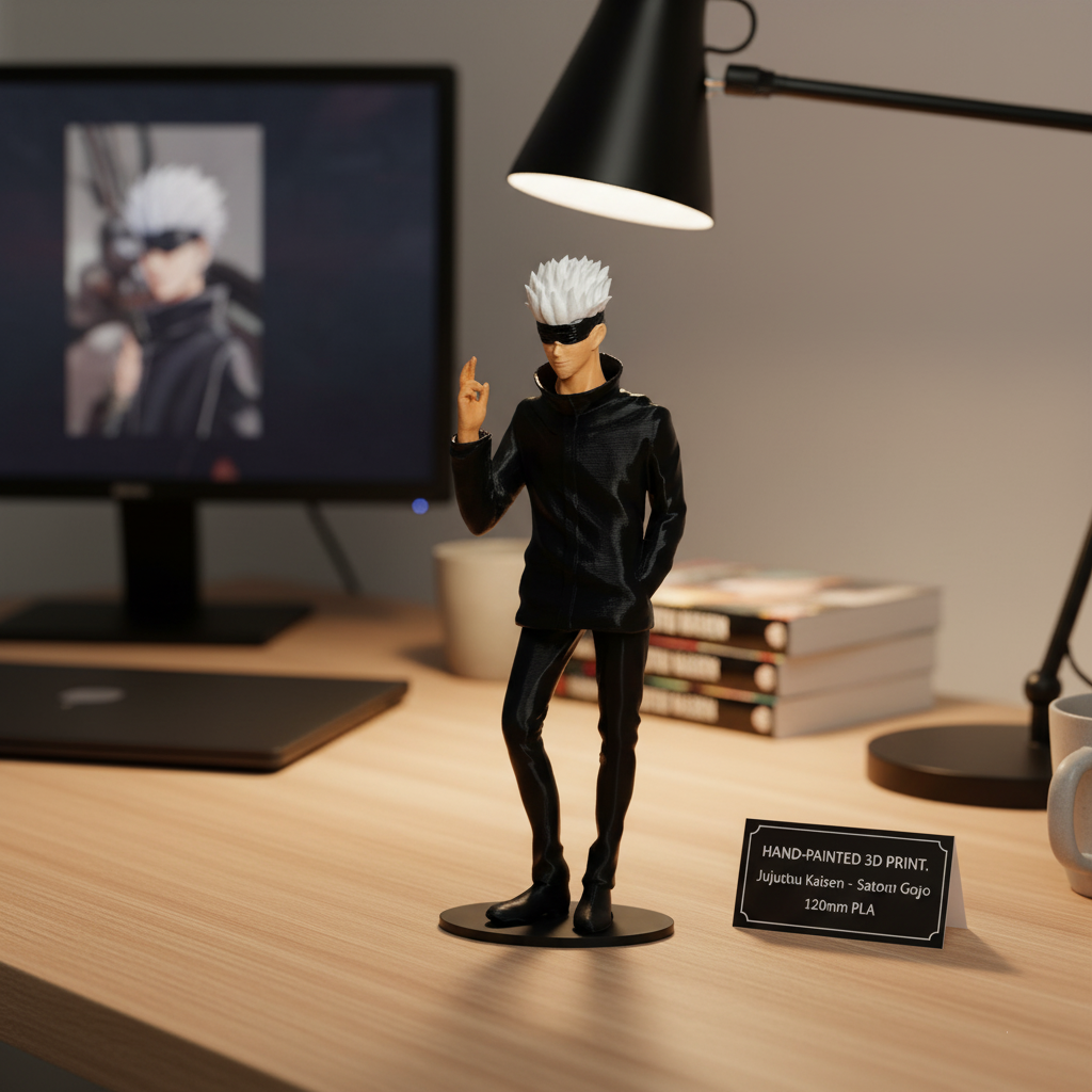 Hand-Painted Satoru Gojo 3D-Printed Model
