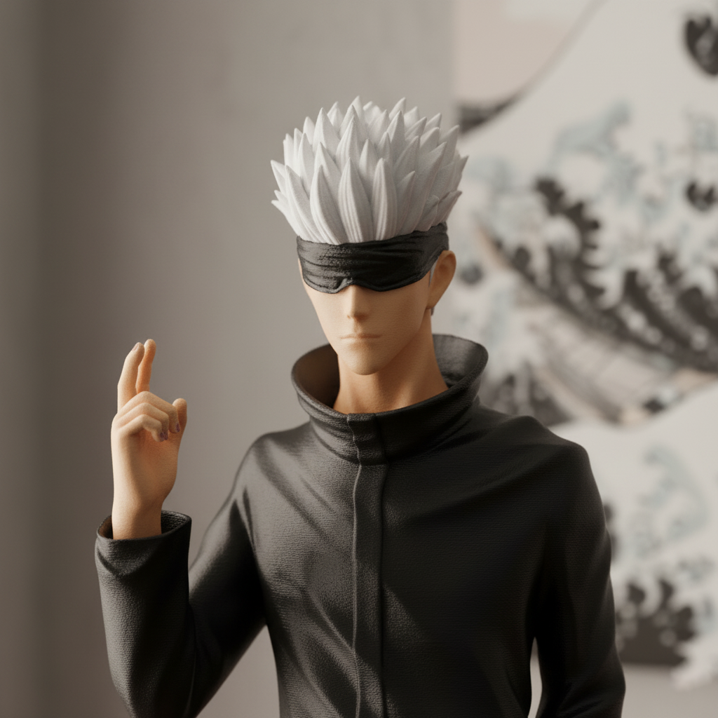 Hand-Painted Satoru Gojo 3D-Printed Model