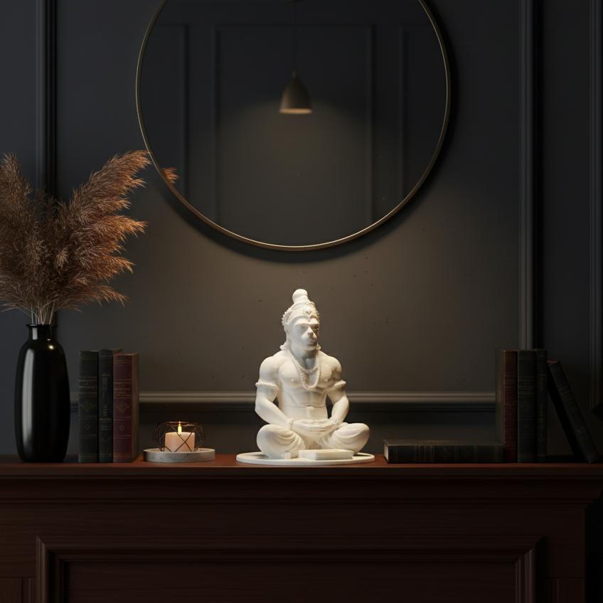 Meditating Hanuman – 3D Printed Idol