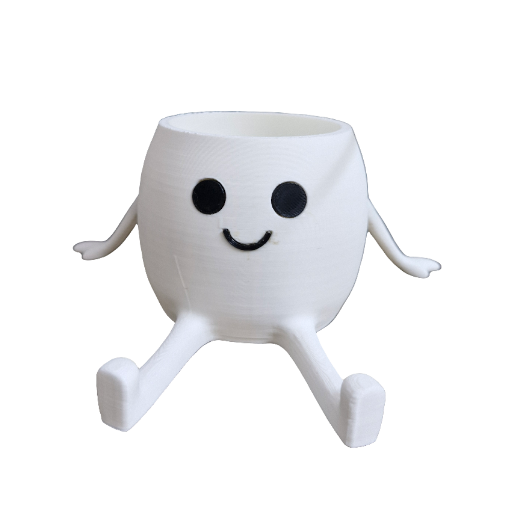 Happy Buddy Planter – 3D Printed Cute Character Pot
