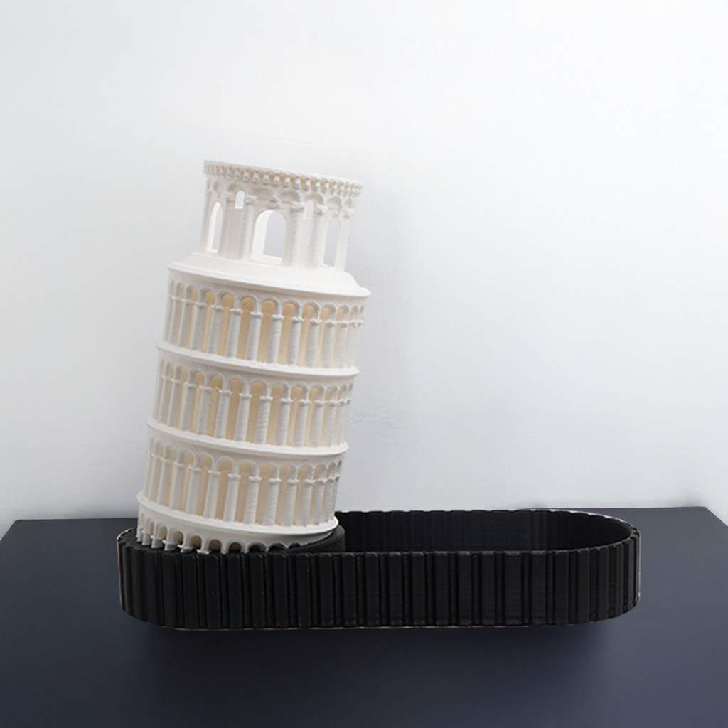 Leaning Tower Pen Holder for Desk Decor