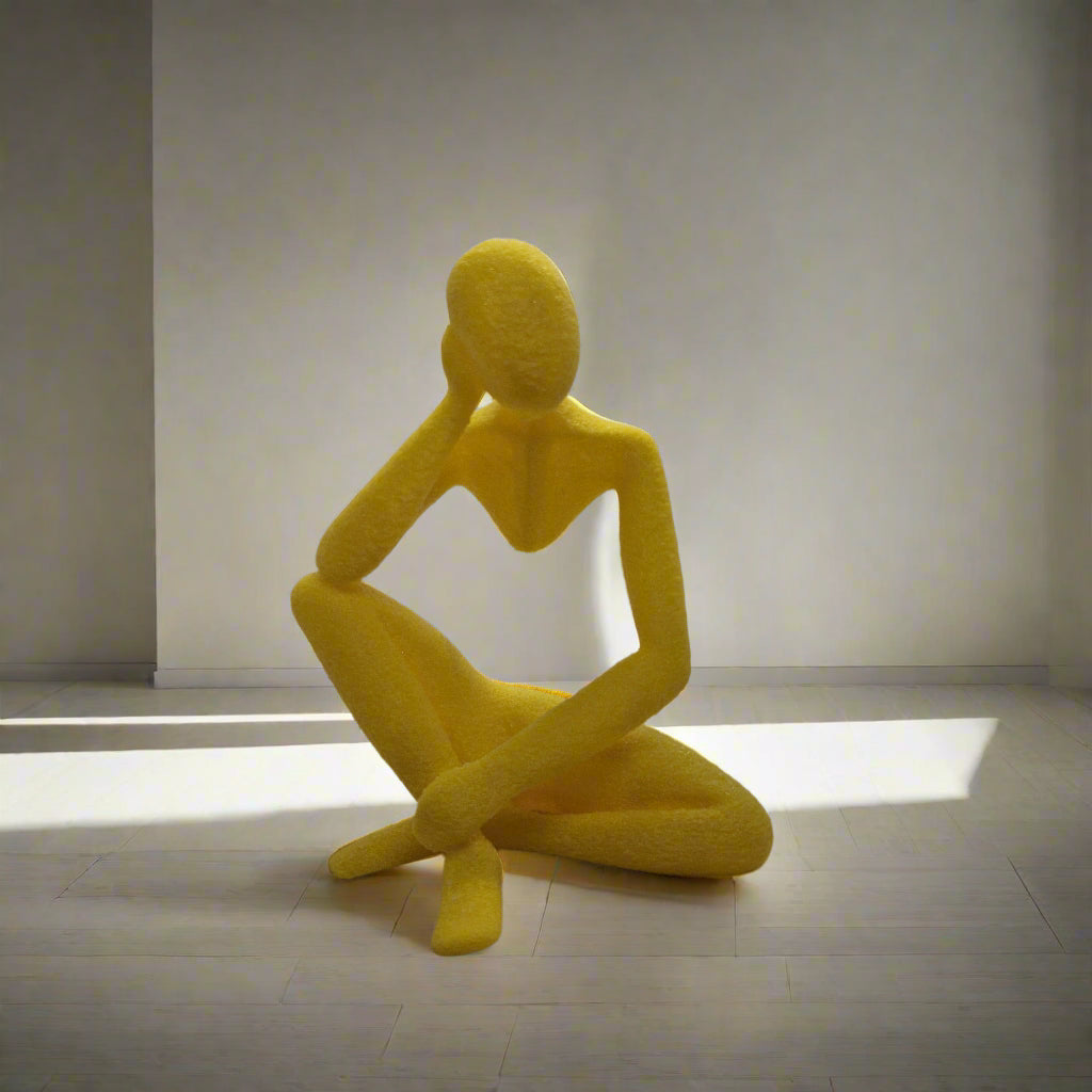 Minimalist Abstract Nothing Statue Decor (Yellow)