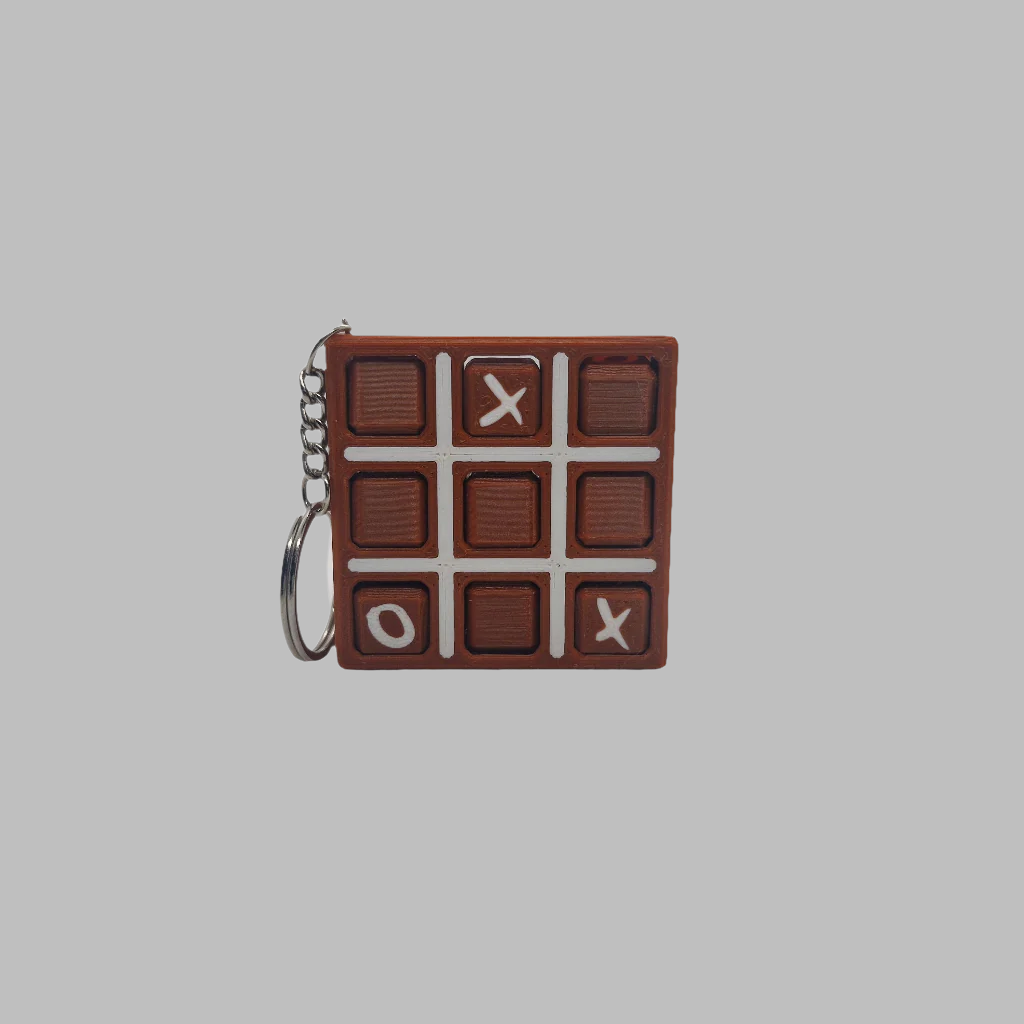 Tic Tac Toe Game Keychain for Travel Fun