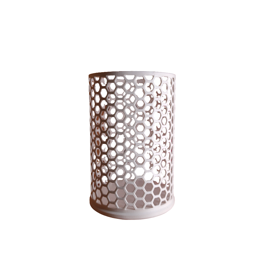 Honeycomb Pattern Desk Pencil Holder