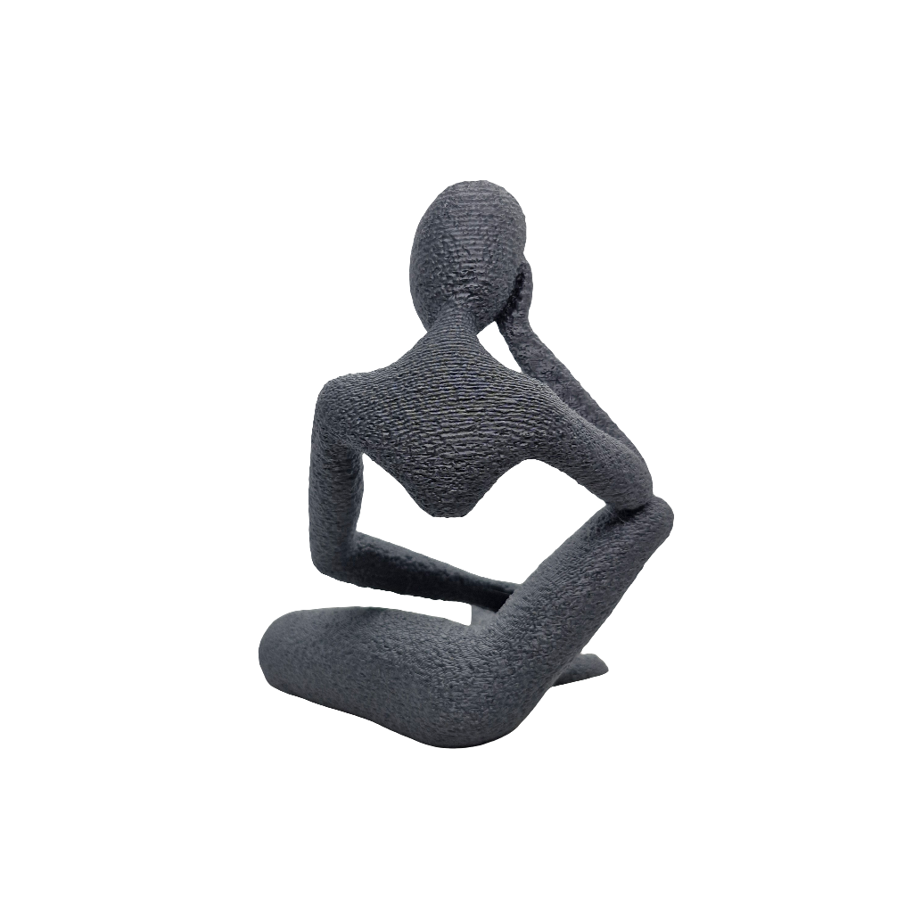 Grey Nothing Statue for Shelf or Desk