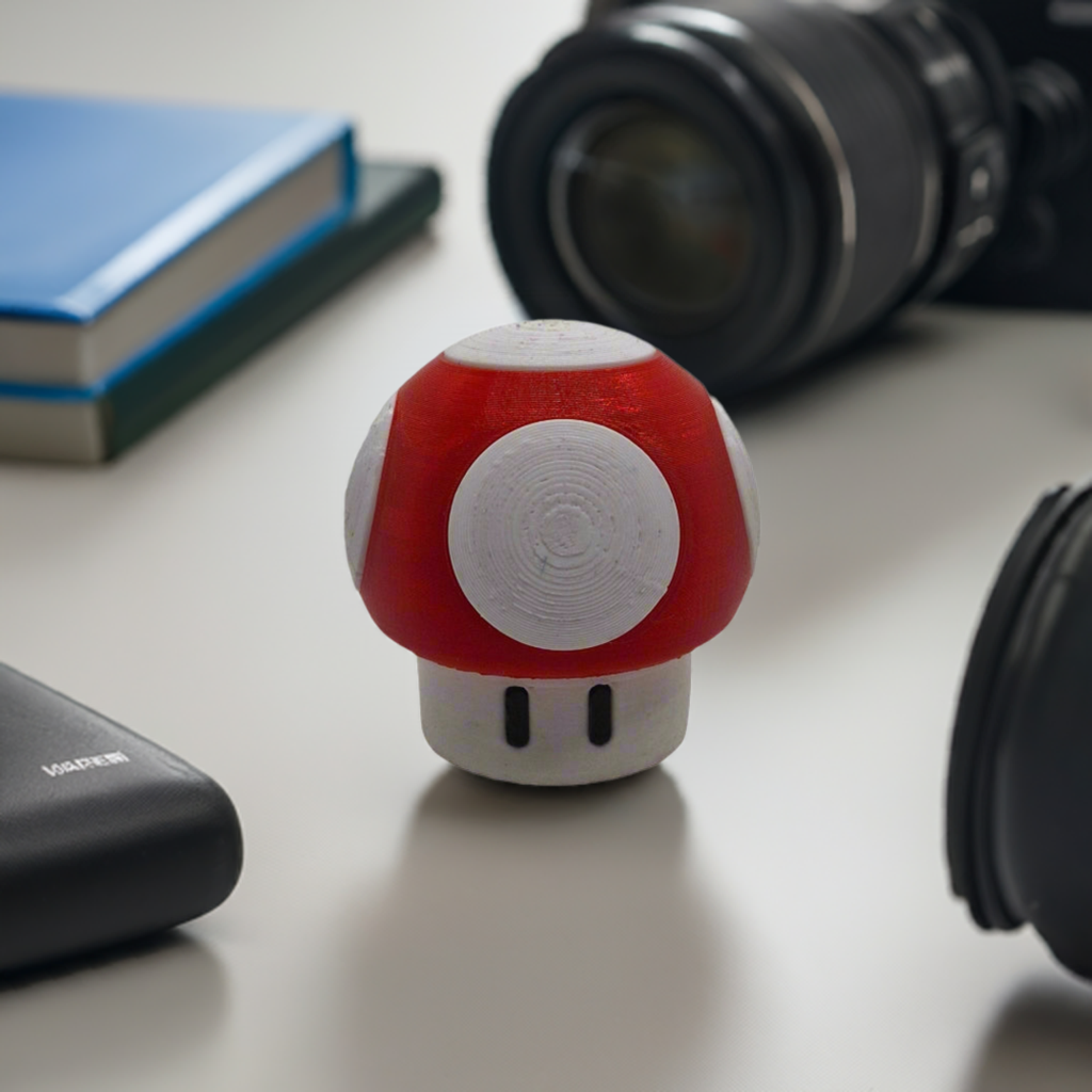 3D-Printed Mushroom DSLR Card Holder Case