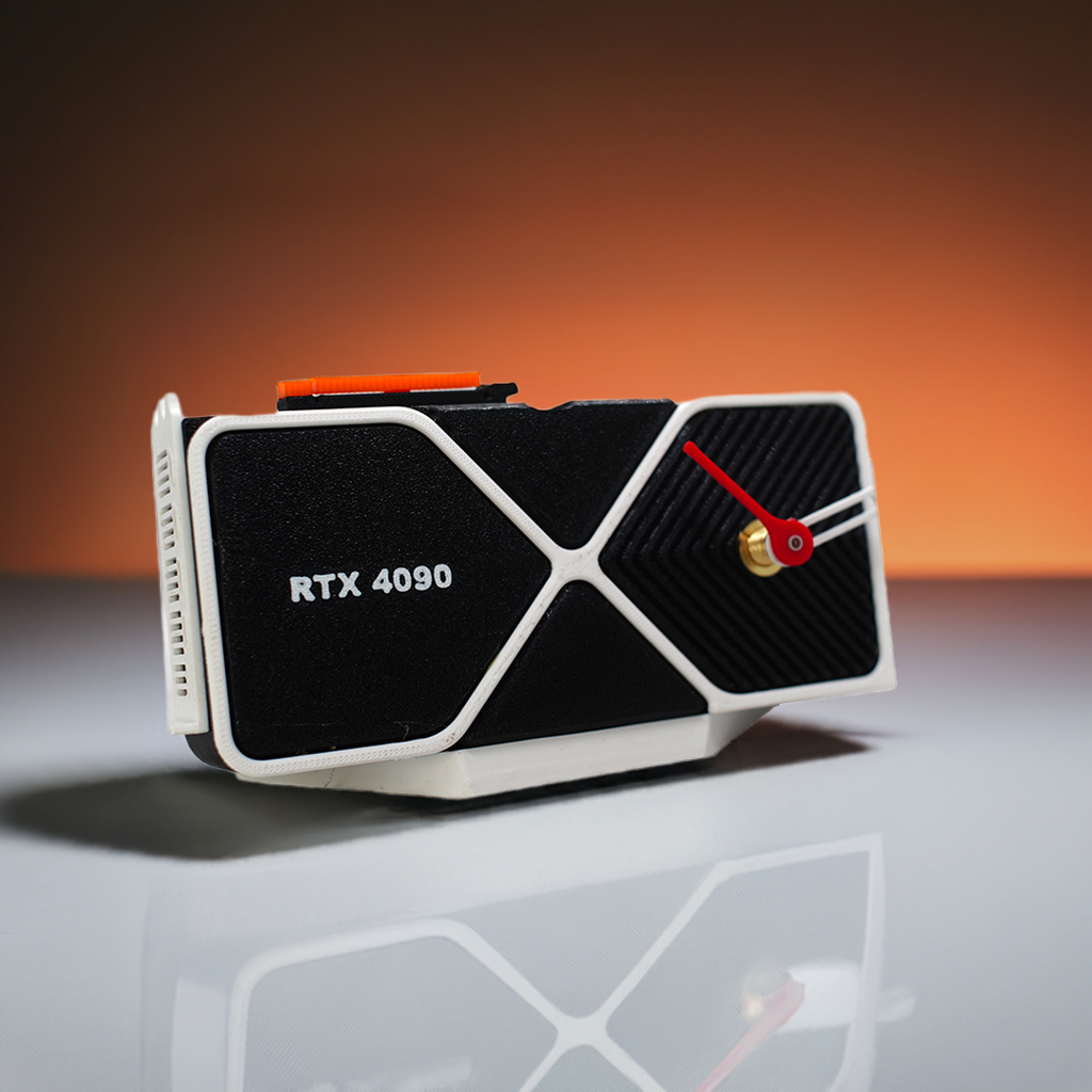 RTX 4090 Graphics Card Inspired Mini Clock