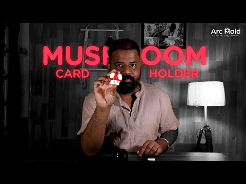 3D-Printed Mushroom DSLR Card Holder Case
