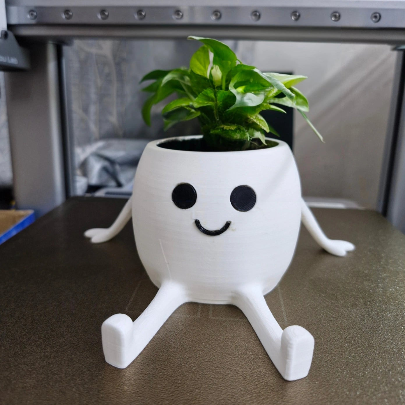 Happy Buddy Planter – 3D Printed Cute Character Pot